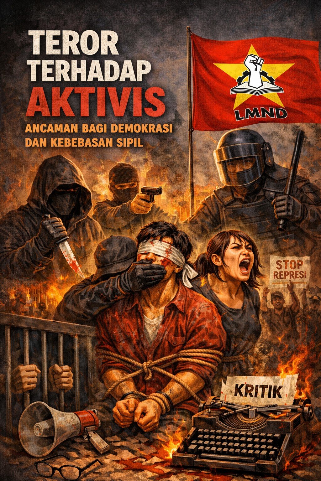 EN-LMND : Teror terhadap Aktivis Ancaman bagi Demokrasi dan Kebebasan Sipil